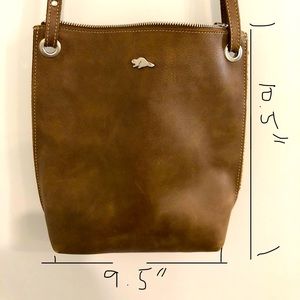 Roots Leather Crossbody Tribe Purse